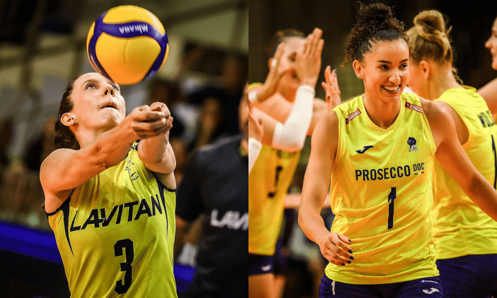 Macris e Gabi Guimarães no Mundial de Clubes de vôlei feminino em São Paulo