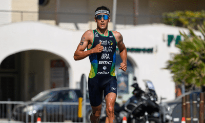 Miguel Hidalgo em prova do Circuito Mundial de Triatlo