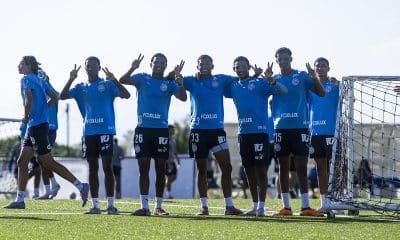 Na imagem, jogadores do Sub-20 do Bahia que vão disputar a Copinha.