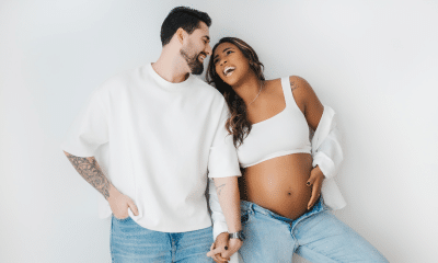 Tamires Araújo em ensaio fotográfico de sua primeira gravidez (Foto: Divulgação)