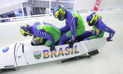 Brasil colocou dois trenós no Top 7 do Four Man na Copa América de Bobsled em Lake Placid (Foto: Marina Ziehe/COB)