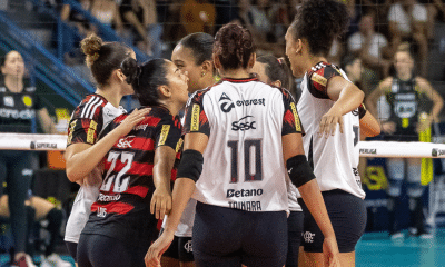 Sesc Flamengo segue na liderança da Superliga (Foto: Bruno Cunha/Praia Clube)