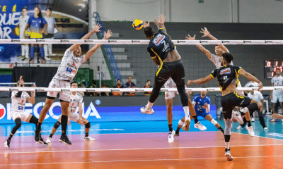 Paulo foi escolhido como craque do jogo na vitória do Praia sobre Guarulhos pela Superliga (Foto: Bruno Cunha/Praia)