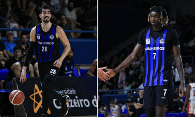 Betinho e Djalo se destacaram na vitória do Pinheiros pela semifinal da Copa Super 8 (Foto: Ricardo Bufolin/ECP)