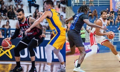 Na imagem, Wesley, do Flamengo, e Lucas Dias, do Sesi Franca, cestinha de suas partidas na rodada.