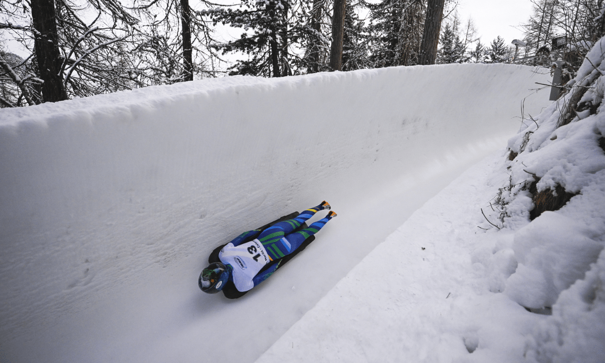Nicole Silveira na Copa do Mundo de Skeleton em St. Moritz