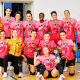 Alexandra Nascimento e Gabi COnstantino no Erice em jogo da Liga Italiana de handebol feminino