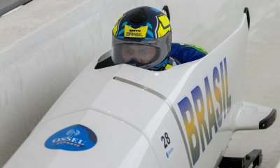 Edson Bindilatti e Luis Bacca na Copa Europeia de bobsled