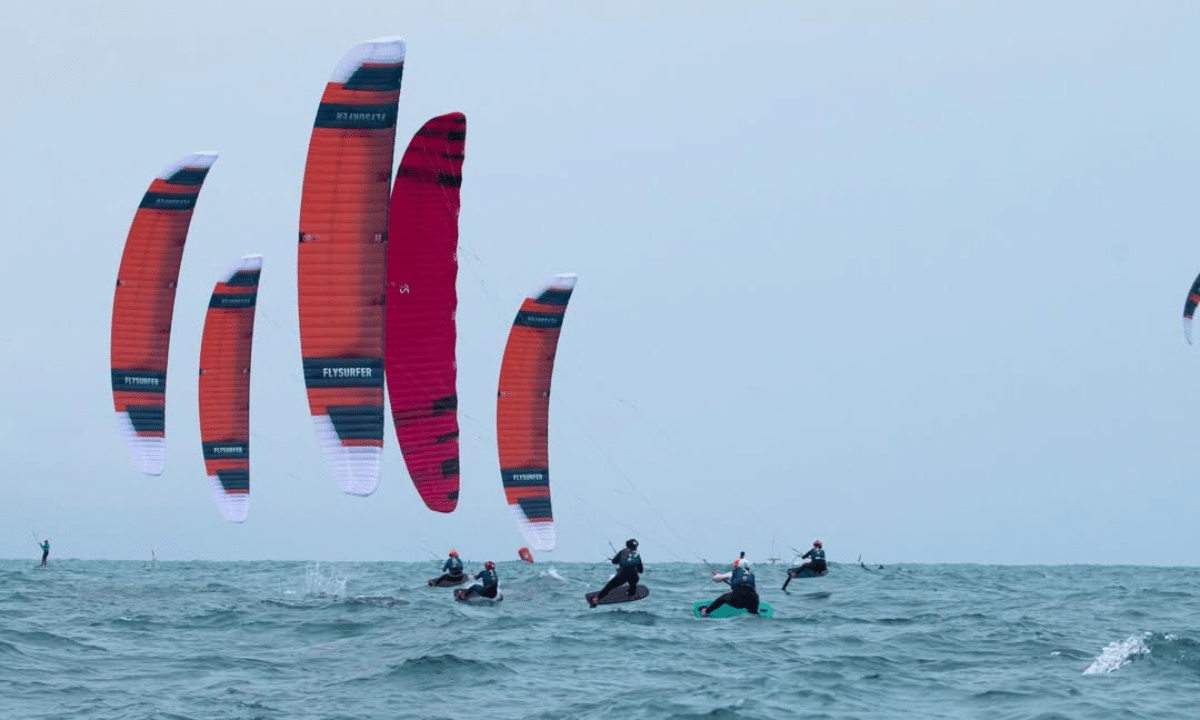 regata da Fórmula Kite no Evento Teste do Mundial de vela em Fortaleza