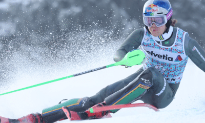 lucas pinheiro braathen na Copa do Mundo de Esqui Alpino em Adelboden na Suíça