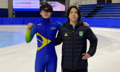 Lucas Koo no Mundial Júnior de patinação de velocidade short track