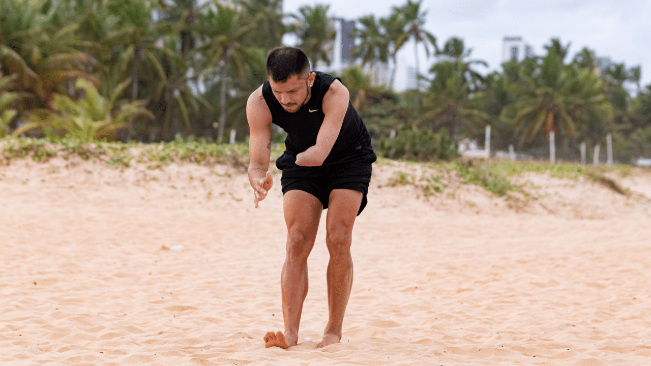 Petrúcio Ferreira atletismo paralímpico pré-temporada treino praia areia