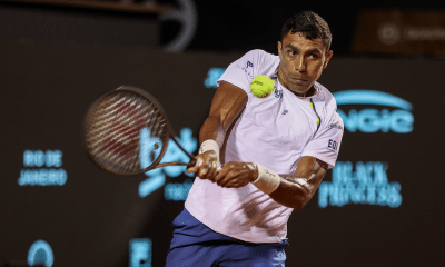 Thiago Monteiro compete no Rio Open 2025