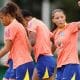 Seleção brasileira sub20 em treinamento para a disputa do Sul-Americano