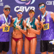 Carol Horta/Elize e Renato/André vencem 1ª etapa do Circuito Brasileiro de Vôlei de Praia (Foto: Instagram / CBV)