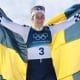 Na imagem, Ebba Andersson, sueca que comemorou a vitória na última prova do esqui cross-country.