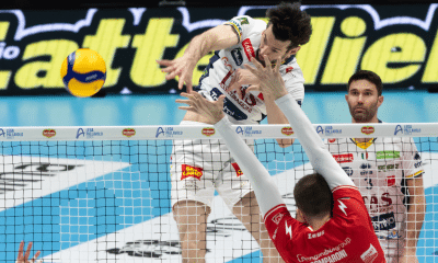 Flávio marcou dez pontos na vitória do Trentino diante do time de Lukas Bergmann (Foto: Legavolley)