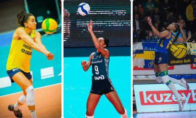 Kisy, Gabi e Ana Cristina brilharam em vitórias de suas equipes por competições na Europa (Foto: Divulgação)