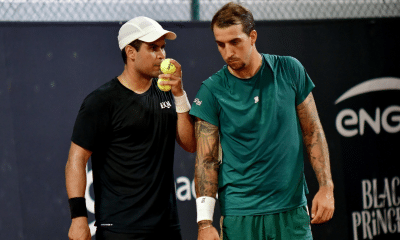 Felipe Meligeni e Marcelo Zormann estão nas quartas da chave de duplas do Rio Open (Foto: Fotojump)