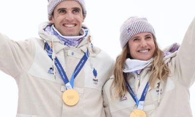 França sagrou-se a primeira campeã olímpica da prova revezamento misto do esqui de montanha (Foto: Instagram @franceolympique)