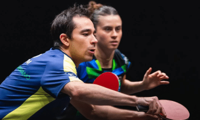 Hugo Calderano, Bruna Takahashi, Smash de Singapura