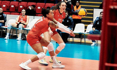 Drussyla marcou 11 pontos na eliminação do Alba Blaj pela Copa Europeia (Foto: CEV/Divulgação)