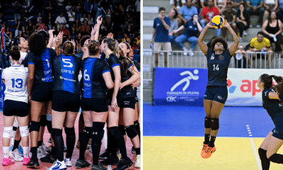 Pinheiros e São Caetano estão entre os favoritos pelas vagas na elite do vôlei brasileiro juntamente com o Abel Moda (Fotos: Ricardo Bufolin/Pinheiros e Osvaldo F./Contrapé)