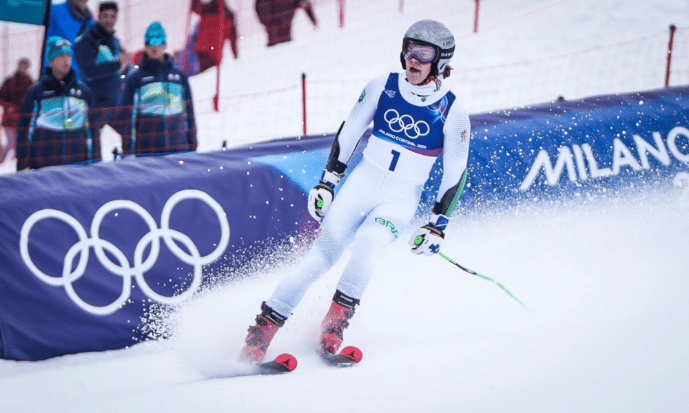 Lucas Pinheiro Braathen no Slalom Gigante em Milano-Cortina 2026. Brasil, medalha