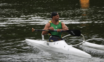 O Sul-mato-grossense Fernando Rufino em disputa na Copa Brasil de canoagem | Foto/ Reprodução CBCa
