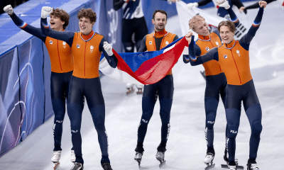 Holanda é ouro no revezamento 5000m da patinação em pista curta