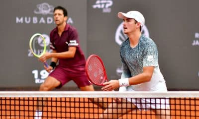 João Fonseca e Marcelo Melo na final do Rio Open