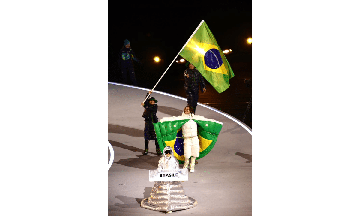 Lucas Pinheiro Braathen x Nicole Silveira - Cerimônia de Abertura dos Jogos Olímpicos de Inverno de Milão-Cortina 2026