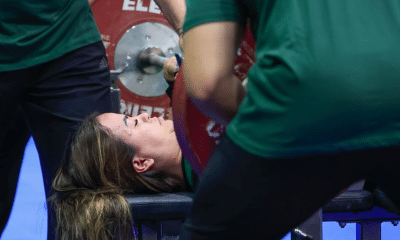 Atleta Mariana D’Andrea durante levantamento na Primeira Etapa do Circuito Paralímpico de halterofilismo 2026 | Foto: Marcello Zambrana/CPB