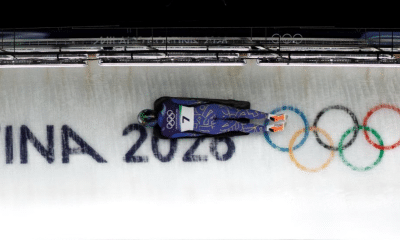A brasileira Nicole Silveira compete no skeleton nos Jogos Olímpicos de Inverno Milao-Cortina 2026 Foto: Gabriel Heusi/COB