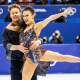 Evan Bates e Madison Chock dos EUA na dança no gelo - patinação artística Milão-Cortina 2026