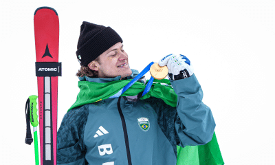 Ouro - lucas pinheiro braathen - esportes de inverno Milão-Cortina 2026