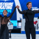 Madison CHock e Evan Bates na dança no gelo - patinação artística por equipes