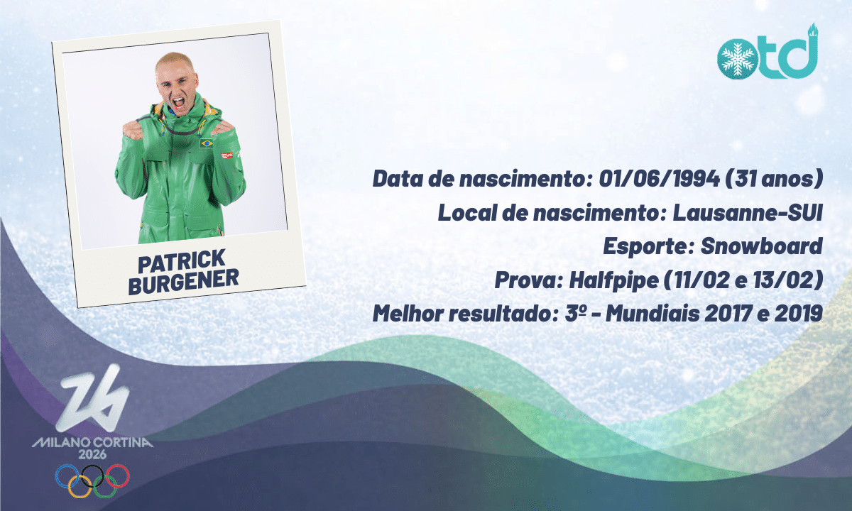 Pat Burgener vai competir na Olimpíada de Inverno Milão-Cortina 2026