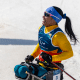 Aline Rocha no paraesqui cross-country dos Jogos Paralímpicos de Inverno