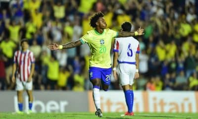 Brasil bate Paraguai em amistoso do sub-20 com grande atuação de joia do Athletico-PR