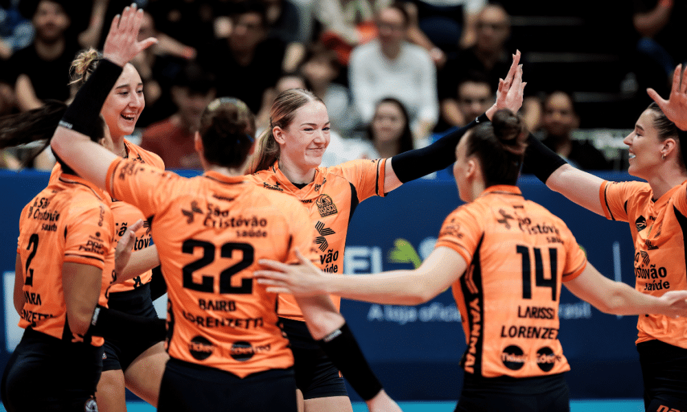 O Osasco venceu o Minas pela Superliga mesmo atuando como visitante (Foto: Hedgard Moraes/Minas Tênis Clube)