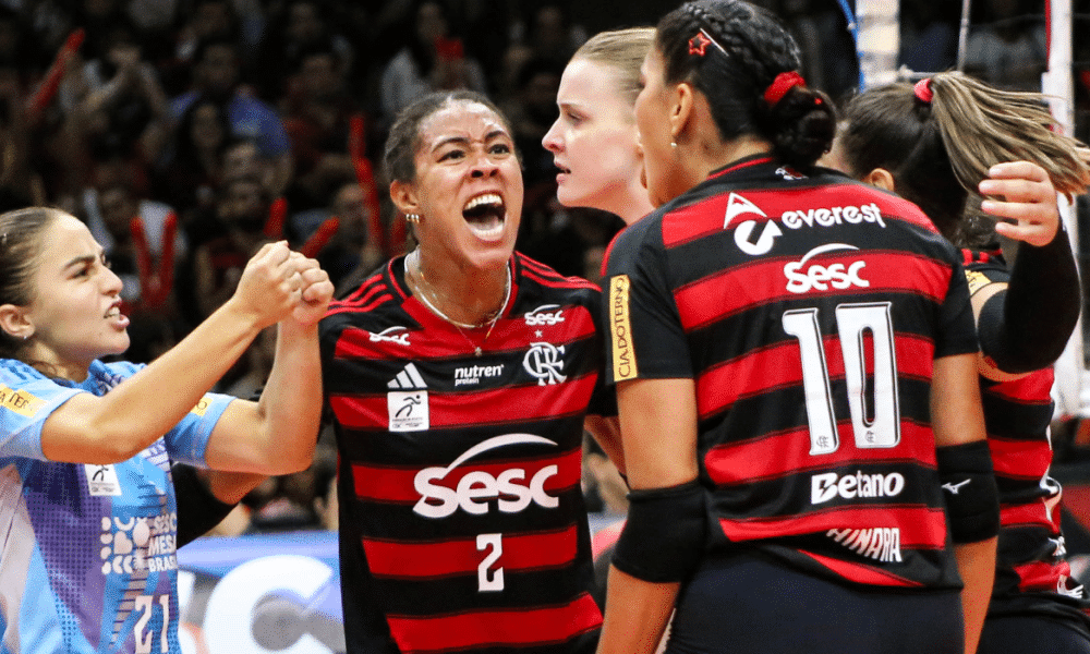 Simone Lee voltou a ser decisiva em vitória do Sesc Flamengo pela Superliga (Foto: Julliana Nascimento/CRF)