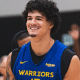 Gui Santos teve participação relevante na vitória dos Warriors pela NBA (Foto: Instagram @warriors)