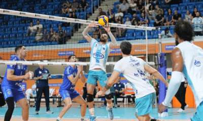 O levantador Bruno Canhoto foi escolhido o craque da partida a vitória do São José (Foto: Léo Lenzi/Agência NTZ)