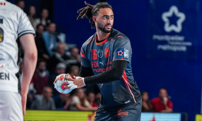 Bryan Monte fez quatro gols na vitória do francês Montpellier pela Liga Europeia (Foto: Instagram @mhbofficiel)