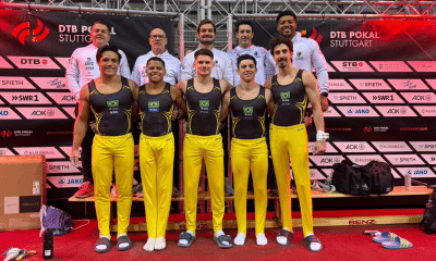 Seleção masculina de ginástica artística estreia no DTB Pokal nesta quinta