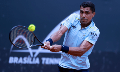 Thiago Monteiro no Challenger de Brasília (Foto: Luiz Cândido/Luz Press)