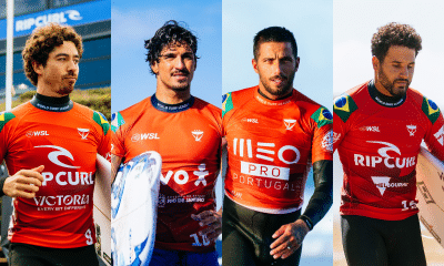 Guia da WSL 2026 - Yago Dora, Gabriel Medina, Filipe Toledo e Ítalo Ferreira campeões mundiais disputando a liga mundial de surfe