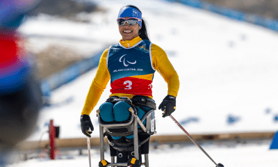 Aline Rocha no paraesqui cross-country dos Jogos Paralímpicos de Inverno