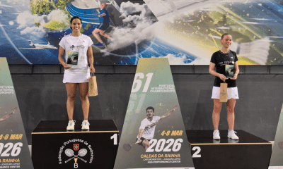 Juliana Viana na final do Internacional de Portugal de badminton